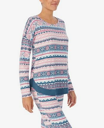 Ellen Tracy Women's Long Sleeve Crew Neck Pajama Set 3 Ellen Tracy Women's Long Sleeve Crew Neck Pajama Set - Image 3