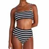 Kate Spade New York Women's Square Neck Bikini Top & High-Waist Bikini Bottoms