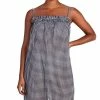 Kate Spade New York Women's Cotton Check-Print Cover-Up Mini Dress