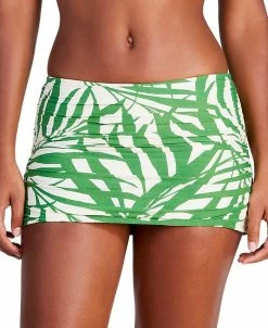 Kate Spade New York Women's Printed Side-Shirred Swim Skirt