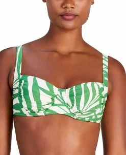 Kate Spade New York Women's Shirred Underwire Bikini Top