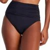 Kate Spade New York Women's Shirred-High-Waist Bikini Bottoms