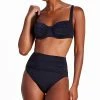 Kate Spade New York Women's Shirred Underwire Bikini Top & Shirred Bikini Bottoms