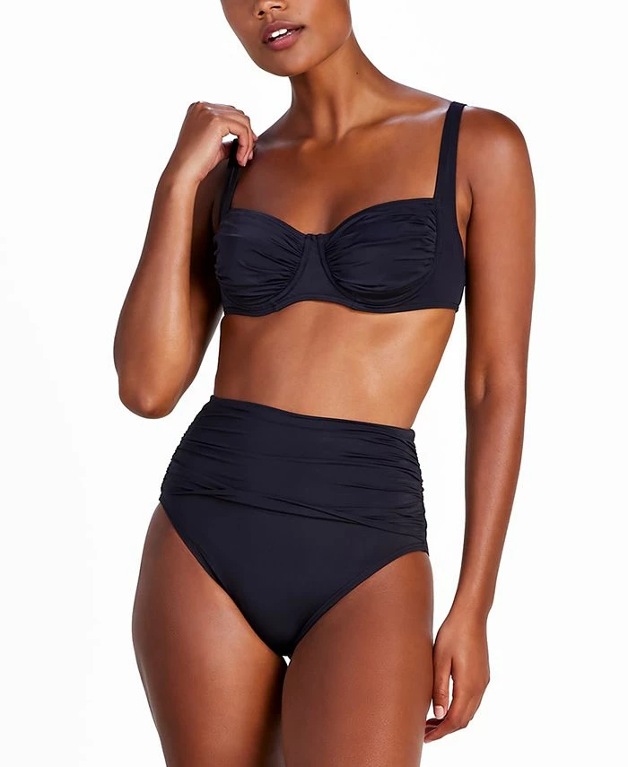 Kate Spade New York Women's Shirred Underwire Bikini Top & Shirred Bikini Bottoms 1 Kate Spade New York Women's Shirred Underwire Bikini Top & Shirred Bikini Bottoms