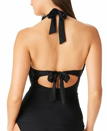 Bar III Plunging Cowlneck Halter Tankini Top, Created For Macy's 2 Bar III Plunging Cowlneck Halter Tankini Top, Created For Macy's - Image 2