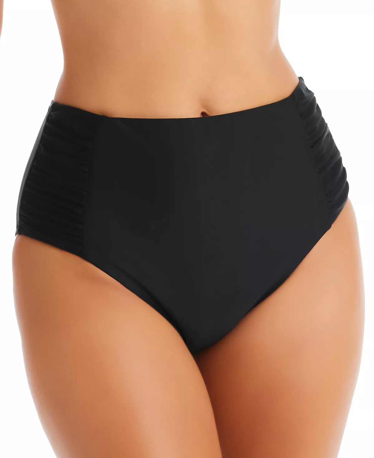 Bar III Shirred High-Rise Bikini Bottoms, Created For Macy's 5 Bar III Shirred High-Rise Bikini Bottoms, Created For Macy's - Image 5