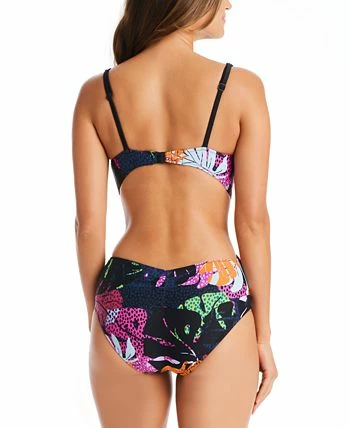 Bar III Paradise Palms Drape Front Open Back Monokini, Created For Macy's 2 Bar III Paradise Palms Drape Front Open Back Monokini, Created For Macy's - Image 2
