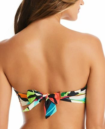 Bar III Women's Tropical Dreams Twist-Front Removable-Strap Bandeau Bikini Top, Created For Macy's 2 Bar III Women's Tropical Dreams Twist-Front Removable-Strap Bandeau Bikini Top, Created For Macy's - Image 2