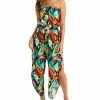 Bar III Women's Tropical Dreams Tube Top Cover-Up Jumpsuit, Created For Macy's
