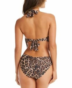 Bar III Women's Animal-Print Cowlneck One-Piece Swimsuit, Created For Macy's -White Mark Shop 23046161 fpx