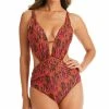 Bar III Women's Viper Snakeskin-Print Cut-Out Monokini, Created For Macy's