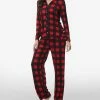 Echo Women's Printed Notch Collar Pajama Set