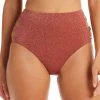 Bar III Women's Shimmering Cut-Out High Rise Bikini Bottoms, Created For Macy's