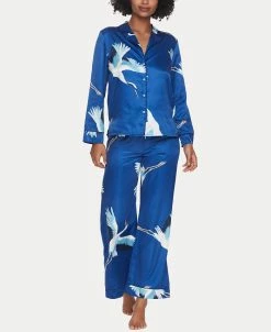 Jezebel Women's Adrienne Printed Satin Pajama Set, 2 Pieces
