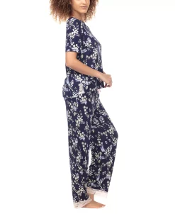 Honeydew Women's Something Sweet Rayon Pant Pajama Set, 2 Piece -White Mark Shop 23119901 fpx