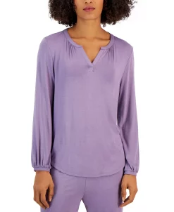 Charter Club Women's Modern Essentials Long Sleeve Pajama Set, Created For Macy's 12 Charter Club Women's Modern Essentials Long Sleeve Pajama Set, Created For Macy's -White Mark Shop 23148155 fpx