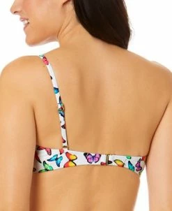 Salt + Cove Juniors' Fly By Print Asymmetrical Bikini Top, Created For Macy's -White Mark Shop 23149870 fpx