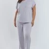 ICollection Jewel Cozy Plus Size Modal Pajama Pant Set, 2 Piece
