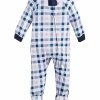 Family Pajamas Baby Simple Plaid Matching Footed One-Piece, Created For Macy's