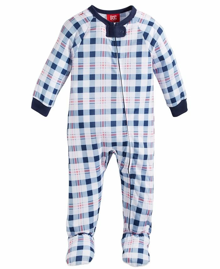 Family Pajamas Baby Simple Plaid Matching Footed One-Piece, Created For Macy's 1 Family Pajamas Baby Simple Plaid Matching Footed One-Piece, Created For Macy's