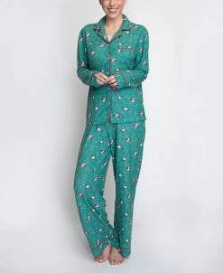 White Mark Shop 4 WHITE ORCHID Omen's Butter Knit Holiday Cardinal Pajama Set, 2 Piece