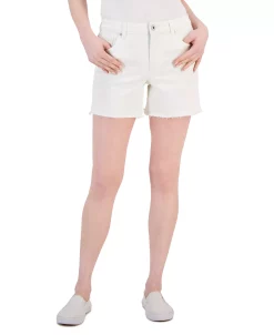 Style & Co Women's Distressed Frayed-Hem Shorts, Created For Macy's