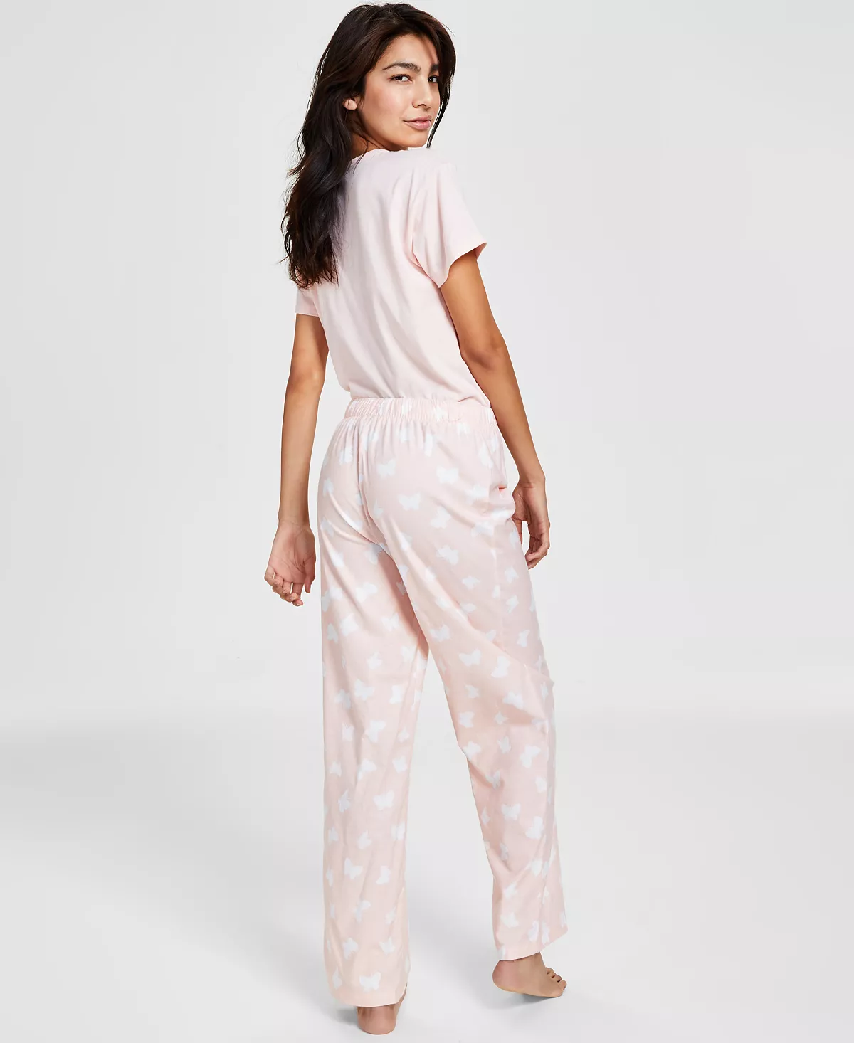 Jenni Cotton Printed Straight Leg Pajama Pants, Created For Macy's 4 Jenni Cotton Printed Straight Leg Pajama Pants, Created For Macy's - Image 4