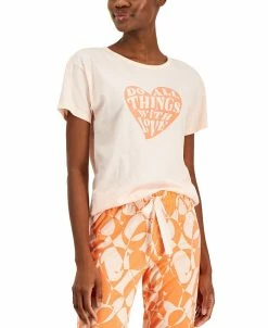 Jenni Women's Short-Sleeve Graphic-Print Sleep Tee, Created For Macy's