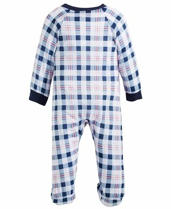 Family Pajamas Baby Simple Plaid Matching Footed One-Piece, Created For Macy's 2 Family Pajamas Baby Simple Plaid Matching Footed One-Piece, Created For Macy's - Image 2