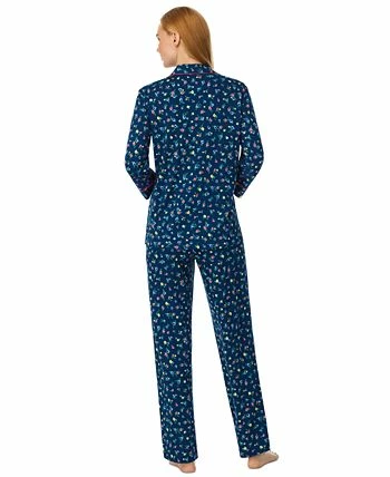 Lauren Ralph Lauren Women's 3/4 Sleeve And Pant Matching Pajama Set 2 Lauren Ralph Lauren Women's 3/4 Sleeve And Pant Matching Pajama Set - Image 2