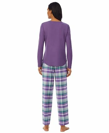 Lauren Ralph Lauren Ong Sleeve And Pant Pajama Set 2 Lauren Ralph Lauren Ong Sleeve And Pant Pajama Set - Image 2