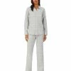 Lauren Ralph Lauren Women's Petite Long Sleeve And Pant Matching Pajama Set