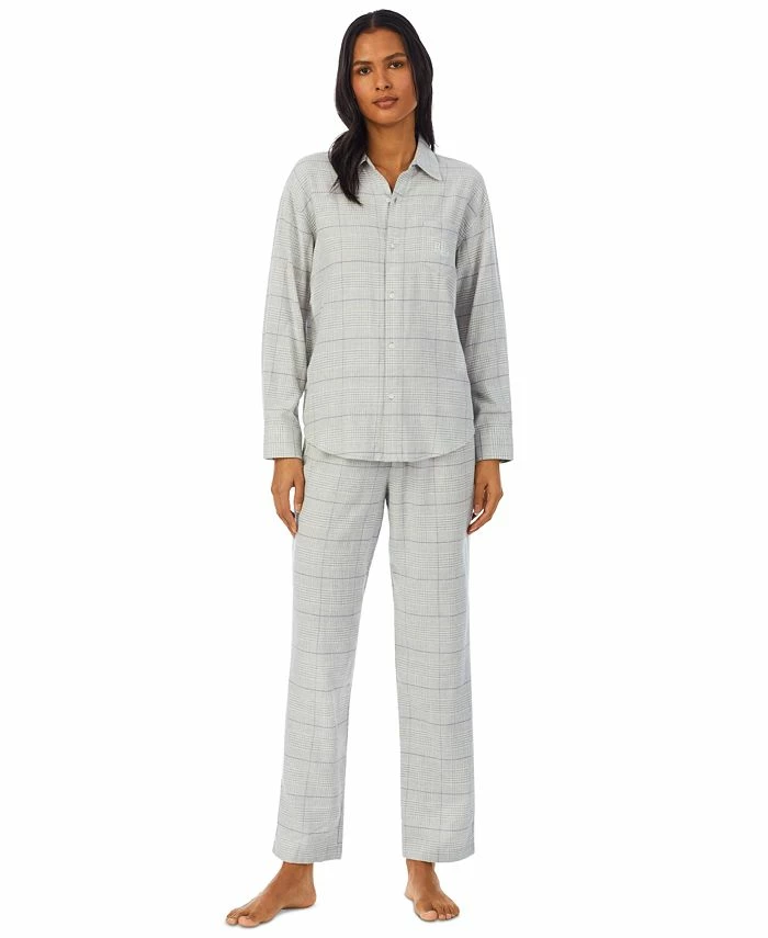 Lauren Ralph Lauren Ong Sleeve And Pant Matching Pajama Set 1 Lauren Ralph Lauren Ong Sleeve And Pant Matching Pajama Set