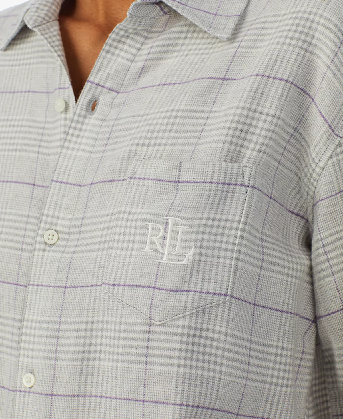 Lauren Ralph Lauren Ong Sleeve And Pant Matching Pajama Set 3 Lauren Ralph Lauren Ong Sleeve And Pant Matching Pajama Set - Image 3