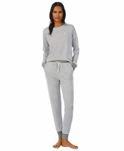 Lauren Ralph Lauren Women's Long-Sleeve Jogger Pajamas Set
