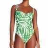 Kate Spade New York Women's Shirred-Cup Underwire One-Piece Swimsuit