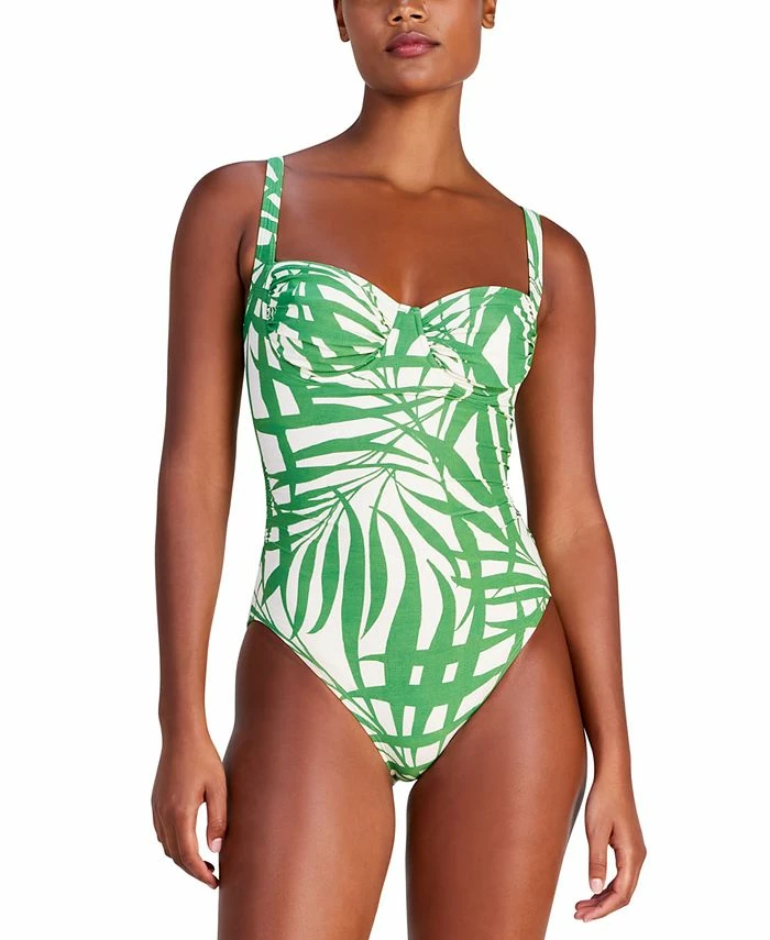 Kate Spade New York Women's Shirred-Cup Underwire One-Piece Swimsuit 1 Kate Spade New York Women's Shirred-Cup Underwire One-Piece Swimsuit