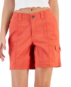 Style & Co Women's Comfort-Waist Cargo Shorts, Created For Macy's 17 Style & Co Women's Comfort-Waist Cargo Shorts, Created For Macy's -White Mark Shop 23445096 fpx