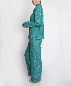 WHITE ORCHID Omen's Butter Knit Holiday Cardinal Pajama Set, 2 Piece -White Mark Shop 23457195 fpx