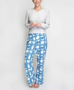 Hanes Women's Stretch Fleece Pajama Set, 2 Piece