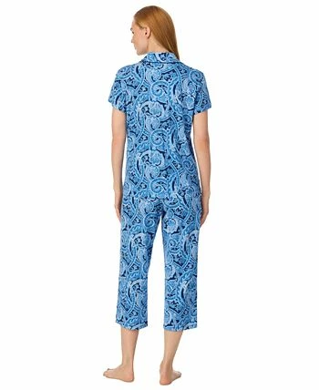 Lauren Ralph Lauren Women's Printed Capri Pajamas Set 2 Lauren Ralph Lauren Women's Printed Capri Pajamas Set - Image 2