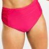 Bar III Shirred High-Rise Bikini Bottoms, Created For Macy's