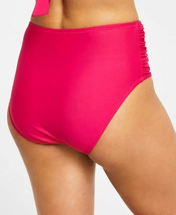 Bar III Shirred High-Rise Bikini Bottoms, Created For Macy's 2 Bar III Shirred High-Rise Bikini Bottoms, Created For Macy's - Image 2
