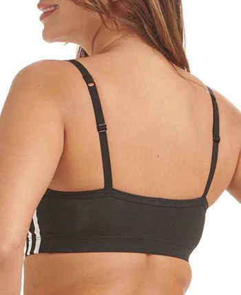 ADIDAS Women's 3-Stripes Scoop Bralette 4A4H00 2 ADIDAS Women's 3-Stripes Scoop Bralette 4A4H00 - Image 2