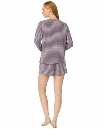 Lauren Ralph Lauren Women's Long Sleeve And Short Pajama Set 2 Lauren Ralph Lauren Women's Long Sleeve And Short Pajama Set - Image 2