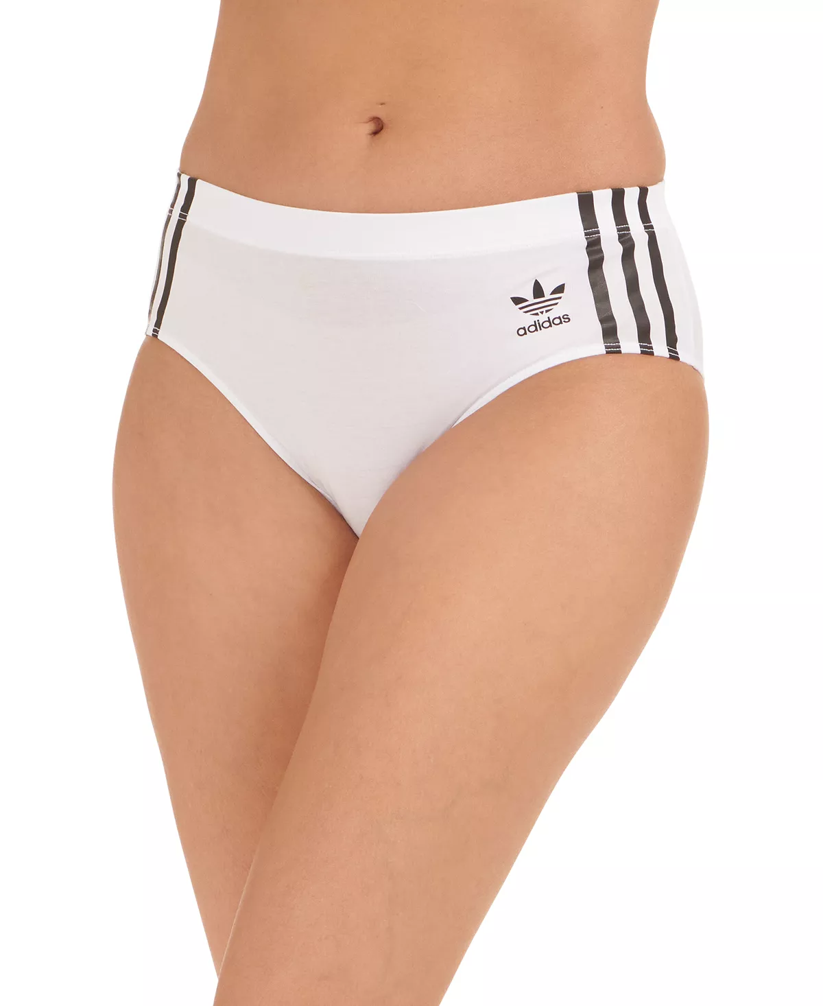 ADIDAS Women's 3-Stripes Hipster Underwear 4A7H64 4 ADIDAS Women's 3-Stripes Hipster Underwear 4A7H64 - Image 4