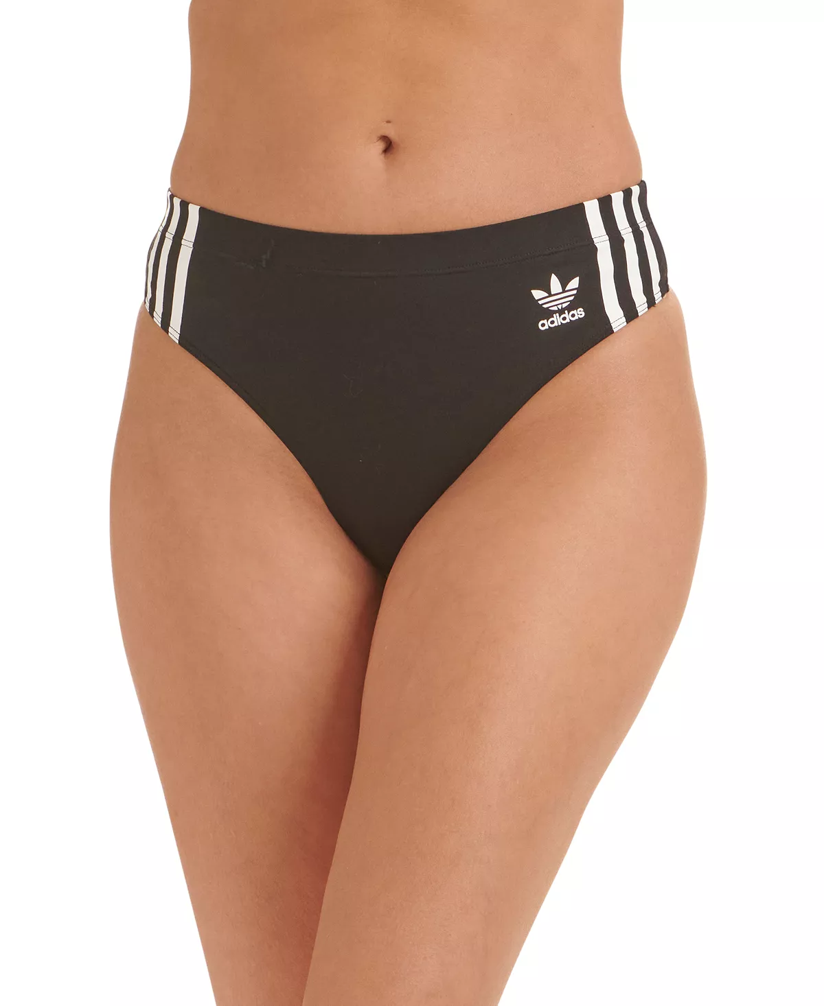 ADIDAS Women's 3-Stripes Wide-Side Thong Underwear 4A1H63 3 ADIDAS Women's 3-Stripes Wide-Side Thong Underwear 4A1H63 - Image 3