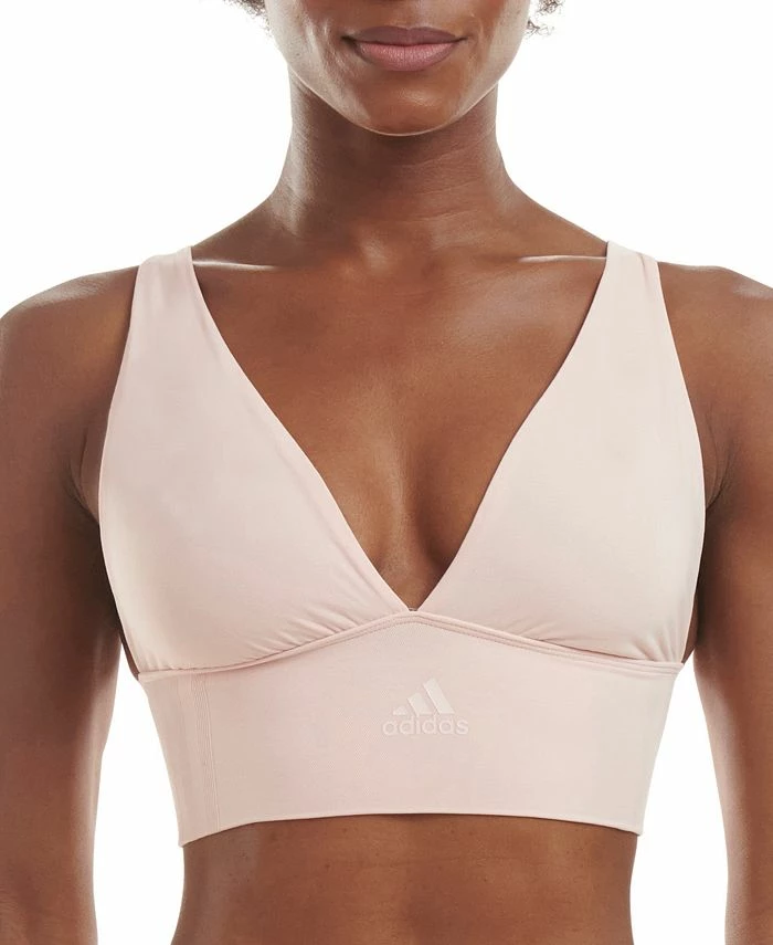 ADIDAS Women's Longline Plunge Light Support Bra 4A7H69 1 ADIDAS Women's Longline Plunge Light Support Bra 4A7H69