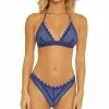 Becca ETC Women's Color Play Printed Bikini Top & Hipster Bottoms
