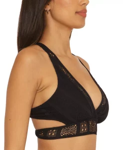 Becca Women's Color Play Laced-Back Bikini Top -White Mark Shop 23602050 fpx